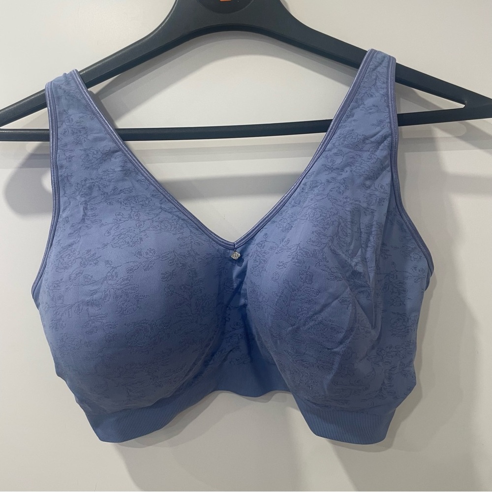 Breezies Bra Lavender Jaquard Pattern Bra 42DDD